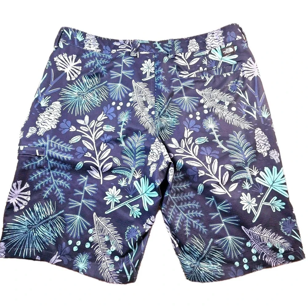 The North Face Men's Navy Floral Hybrid Shorts